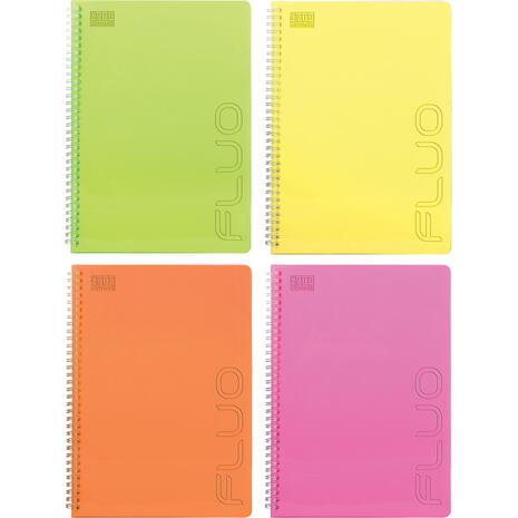 Τετράδιο σπιράλ Typotrust Fluo A4 1 Θέμα