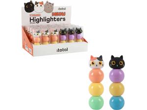 Μαρκαδόρος υπογράμμισης i-Total XL2219A Cat Neon (σετ 3 χρώματα)