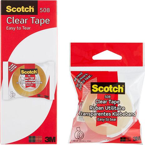 Κολλητική ταινία (σελοτέιπ) Scotch Clear 508 3Μ 19mmX33m