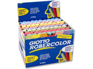 Κιμωλίες Giotto Robercolor χρωματιστές (πακέτο 100 τεμαχίων)