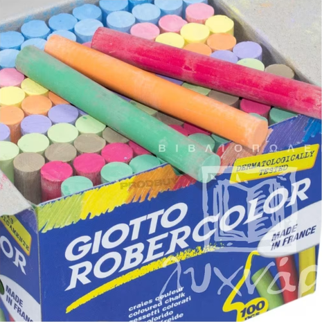 Κιμωλίες Giotto Robercolor χρωματιστές (πακέτο 100 τεμαχίων)