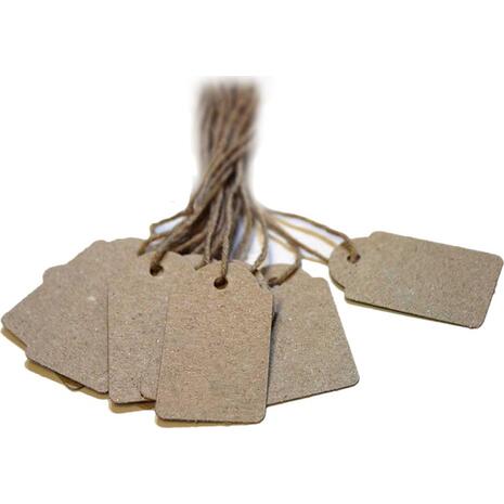 Ετικέτες Stef Labels Κραφτ κρεμαστές Νο.B/5 35x55mm (πακέτο των 100 τεμάχιων)
