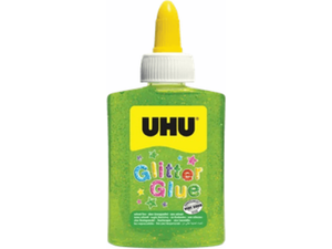 Χρυσόκολλα UHU Glitter Glue μπουκαλάκι 88ml /90γρ Πράσινο