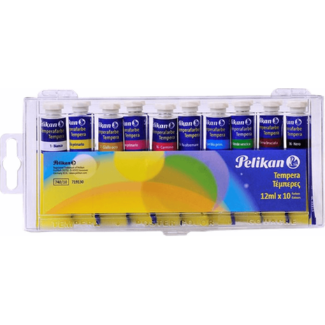 Σετ τέμπερες Pelikan 10 χρωμάτων των 12ml 719130