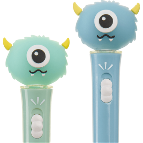 Στυλό διαρκείας BACK2FUN Shine Monster με καπάκι led 1.00mm