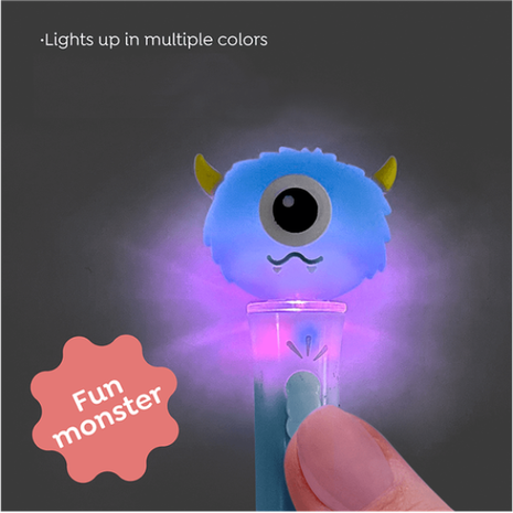 Στυλό διαρκείας BACK2FUN Shine Monster με καπάκι led 1.00mm