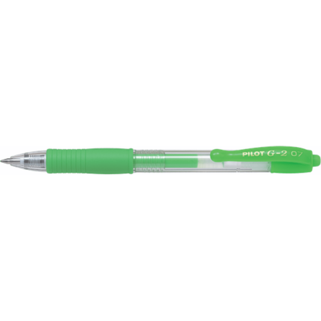 Στυλό Gel Pilot G-2 Medium 0.7mm Neon Πράσινο (BL-G2-7NG)