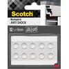 Προστατευτικά αυτοκόλλητα στοπ 3M SP91A58 Scotch Anti-Shock στρογγυλά διάφανα 10mm (12 τεμ)