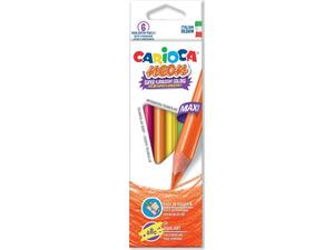 Ξυλομπογιές Carioca 42809 Neon (συσκευασία 6 χρωμάτων)