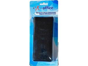 Σπόγγος ασπροπίνακα μαγνητικός Ex-Office 65x140mm μαύρος