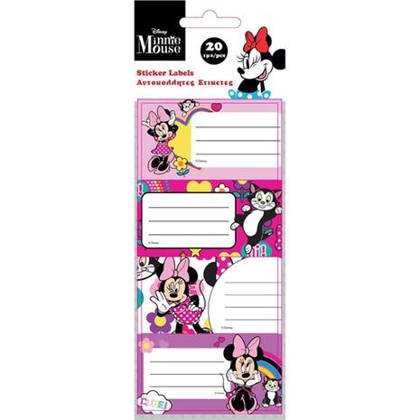 Σχολικές ετικέτες Minnie Mouse (συσκευασία 20 τεμαχίων)