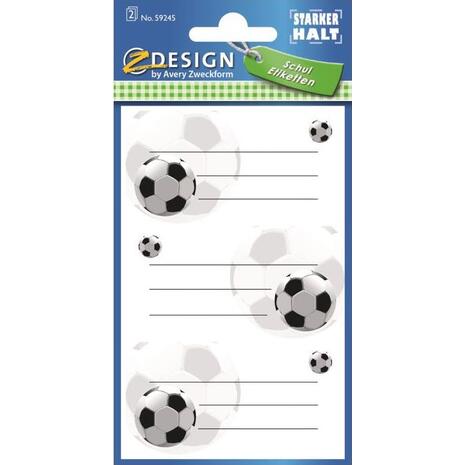 Σχολικές ετικέτες Soccer (συσκευασία 4 τεμαχίων)