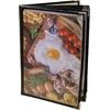 Τιμοκατάλογος (menu) PVC μαύρο 14x21cm A5 για 4 σελίδες