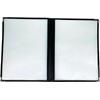 Τιμοκατάλογος (menu) PVC μαύρο 14x21cm A5 για 4 σελίδες