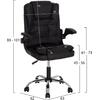 ΚΑΡΕΚΛΑ ΓΡΑΦΕΙΟΥ CANAN HM1201.11 ΜΑΥΡΟ PVC-ΒΑΣΗ ΧΡΩΜΙΟΥ 63x62x93-101Υεκ