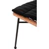 ΚΑΡΕΚΛΑ ALLEGRA HM5705.11 ΜΑΥΡΗ ΜΕΤΑΛΛΙΚΗ ΜΕ ΜΑΞΙΛΑΡΙ-WICKER ΜΠΕΖ 46,5x50x85Υεκ.