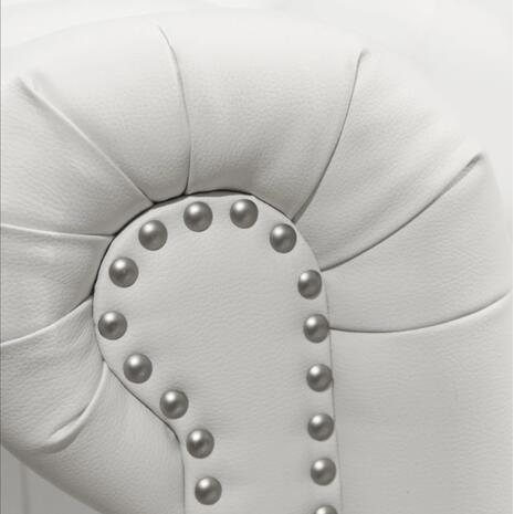 ΚΑΝΑΠΕΣ 3ΘΕΣΙΟΣ T.CHESTERFIELD HM3009.02 ΤΕΧΝΟΔΕΡΜΑ ΛΕΥΚΟ ΜΑΤ 208x90x73 εκ.