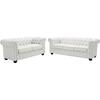 ΚΑΝΑΠΕΣ 3ΘΕΣΙΟΣ T.CHESTERFIELD HM3009.02 ΤΕΧΝΟΔΕΡΜΑ ΛΕΥΚΟ ΜΑΤ 208x90x73 εκ.