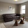 ΚΑΝΑΠΕΣ 3ΘΕΣΙΟΣ T.CHESTERFIELD HM3009.01 ΤΕΧΝΟΔΕΡΜΑ ΣΚΟΥΡΟ ΚΑΦΕ 208x90x73Υ εκ.