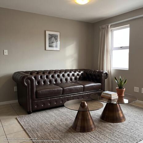 ΚΑΝΑΠΕΣ 3ΘΕΣΙΟΣ T.CHESTERFIELD HM3009.01 ΤΕΧΝΟΔΕΡΜΑ ΣΚΟΥΡΟ ΚΑΦΕ 208x90x73Υ εκ.