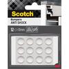 Προστατευτικά αυτοκόλλητα στοπ 3M SP91A57 Scotch Anti-Shock στρογγυλά διάφανα 8mm (16 τεμ)