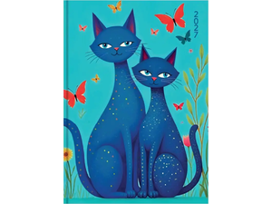 Ημερολόγιο ημερήσιο 2027 Contax Cats σκληρόδετο 10x14cm - 56510