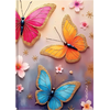 Ημερολόγιο ημερήσιο 2027 Contax Butterflies σκληρόδετο 10x14cm - 56507