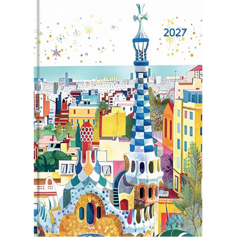 Ημερολόγιο ημερήσιο 2027 Contax Barcelona σκληρόδετο 10x14cm - 56353