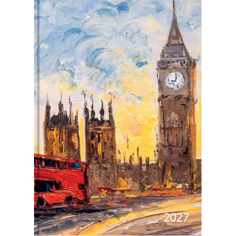 Ημερολόγιο ημερήσιο 2027 Contax Big Ben London σκληρόδετο 10x14cm - 56350