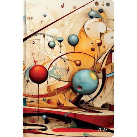 Ημερολόγιο ημερήσιο 2027 Abstract Contax σκληρόδετο 14x21cm - 57729