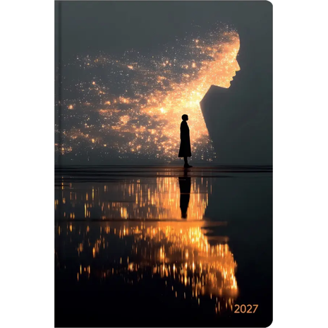 Ημερολόγιο ημερήσιο 2027 Romantic Girl Contax σκληρόδετο 14x21cm - 57650