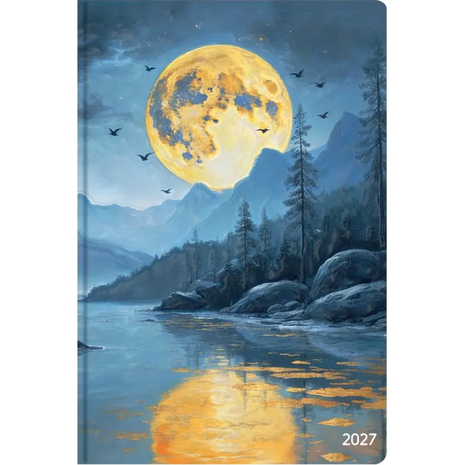 Ημερολόγιο ημερήσιο 2027 Contax Full Moon σκληρόδετο 14x21cm - 57613