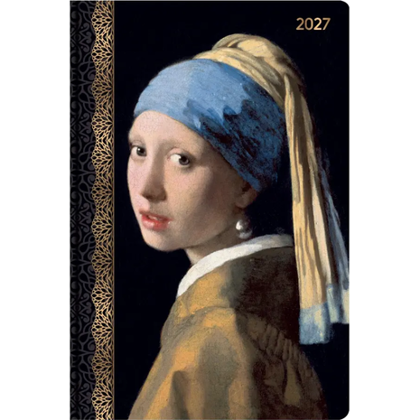 Ημερολόγιο ημερήσιο 2027 Contax Vermeer  - Girl with the pearl earring σκληρόδετο 14x21cm - 57106