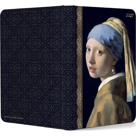 Ημερολόγιο ημερήσιο 2027 Contax Vermeer  - Girl with the pearl earring σκληρόδετο 14x21cm - 57106
