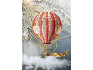 Ημερολόγιο ημερήσιο 2027 Contax Hor Air Baloon σκληρόδετο 10x14cm - 56607