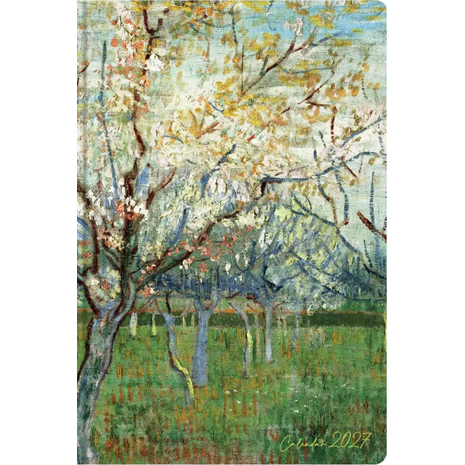 Ημερολόγιο ημερήσιο 2027 Contax Van Gogh - The Pink Orchard σκληρόδετο 14x21cm - 57202
