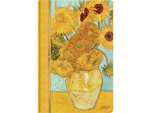 Ημερολόγιο ημερήσιο 2027 Contax Van Gogh - Sunflowers σκληρόδετο 14x21cm - 57125