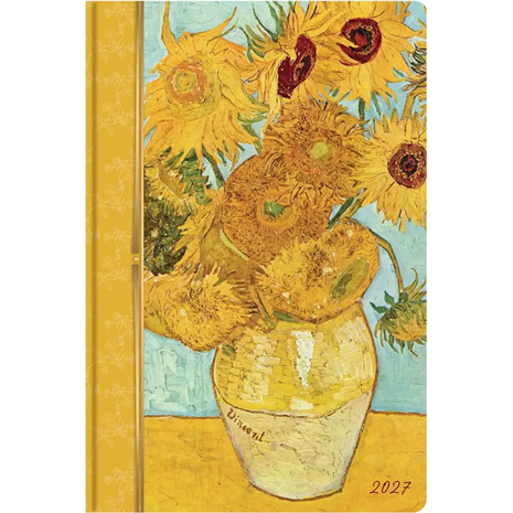 Ημερολόγιο ημερήσιο 2027 Contax Van Gogh - Sunflowers σκληρόδετο 14x21cm - 57125