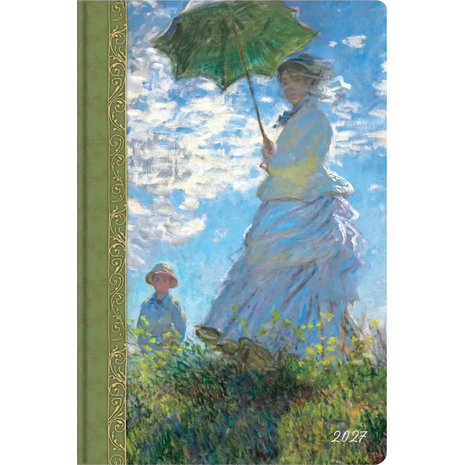 Ημερολόγιο ημερήσιο 2027 Contax Monet  - Woman with a Parasol σκληρόδετο 14x21cm - 57114