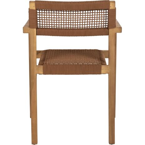 ΠΟΛΥΘΡΟΝΑ CHARLOTTE HM9637.01 ΞΥΛΟ TEAK & ΚΑΦΕ ΣΧΟΙΝΙ--B'ΔΙΑΛΟΓΗΣ 59x54x83Y εκ.