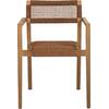 ΠΟΛΥΘΡΟΝΑ CHARLOTTE HM9637.01 ΞΥΛΟ TEAK & ΚΑΦΕ ΣΧΟΙΝΙ--B'ΔΙΑΛΟΓΗΣ 59x54x83Y εκ.