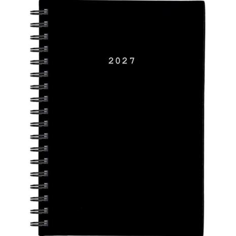 Ημερολόγιο ημερήσιο σπιράλ NEXT Basic 17x25cm 2027 μαύρο