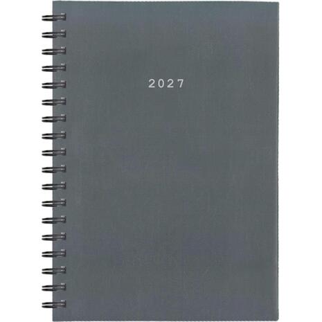 Ημερολόγιο ημερήσιο σπιράλ NEXT Basic 17x25cm 2027 γκρι