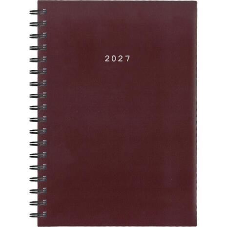 Ημερολόγιο ημερήσιο σπιράλ NEXT Basic 17x25cm 2027 μπορντό
