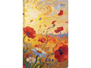Ημερολόγιο ημερήσιο 2027 Contax Poppies σκληρόδετο 14x21cm - 57419