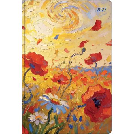 Ημερολόγιο ημερήσιο 2027 Contax Poppies σκληρόδετο 14x21cm - 57419