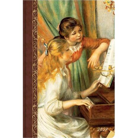 Ημερολόγιο ημερήσιο 2027 Contax Renoir - Two Young Girls at the Piano σκληρόδετο 14x21cm - 57113