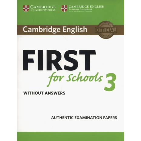 Cambridge English First for Schools 3 Without Answers - (978-1-108-43376-1)