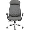 ΚΑΡΕΚΛΑ ΓΡΑΦΕΙΟΥ PREMIUM VELUM HM1233.10 ΓΚΡΙ PU--ΒΑΣΗ ΧΡΩΜΙΟΥ 71x69x116-122Υεκ.