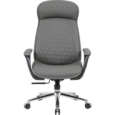 ΚΑΡΕΚΛΑ ΓΡΑΦΕΙΟΥ PREMIUM VELUM HM1233.10 ΓΚΡΙ PU--ΒΑΣΗ ΧΡΩΜΙΟΥ 71x69x116-122Υεκ.